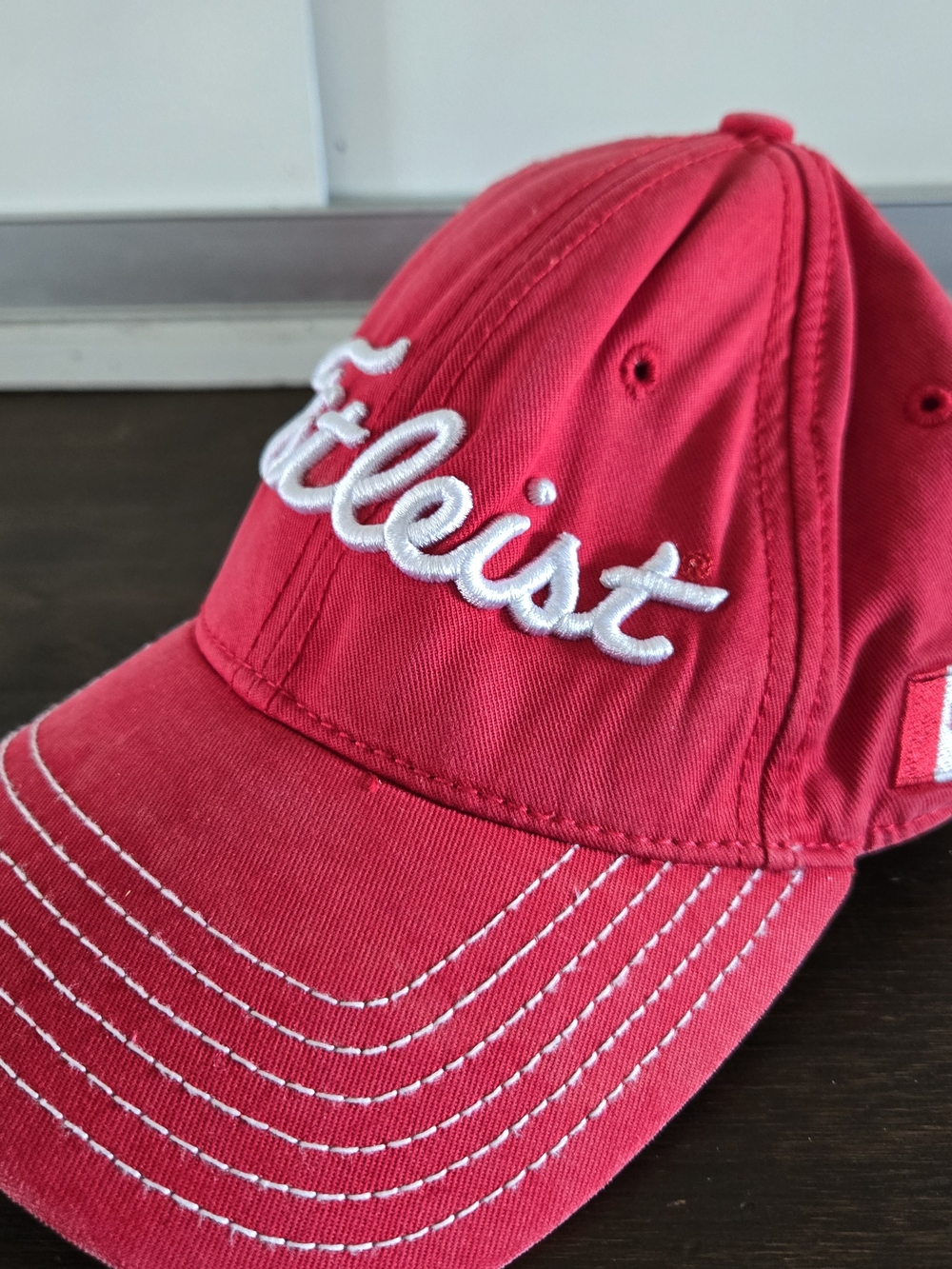 Titleist Red Baseball Cap with White Logo